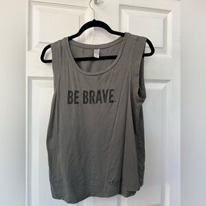 Alternative Gray Sleeveless Top Size Large